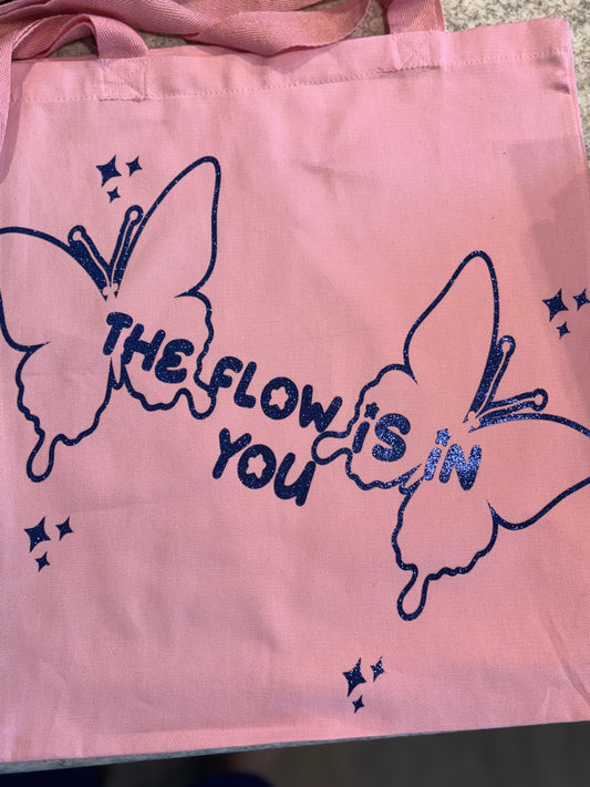 Pink Flow Tote: The Flow is in you